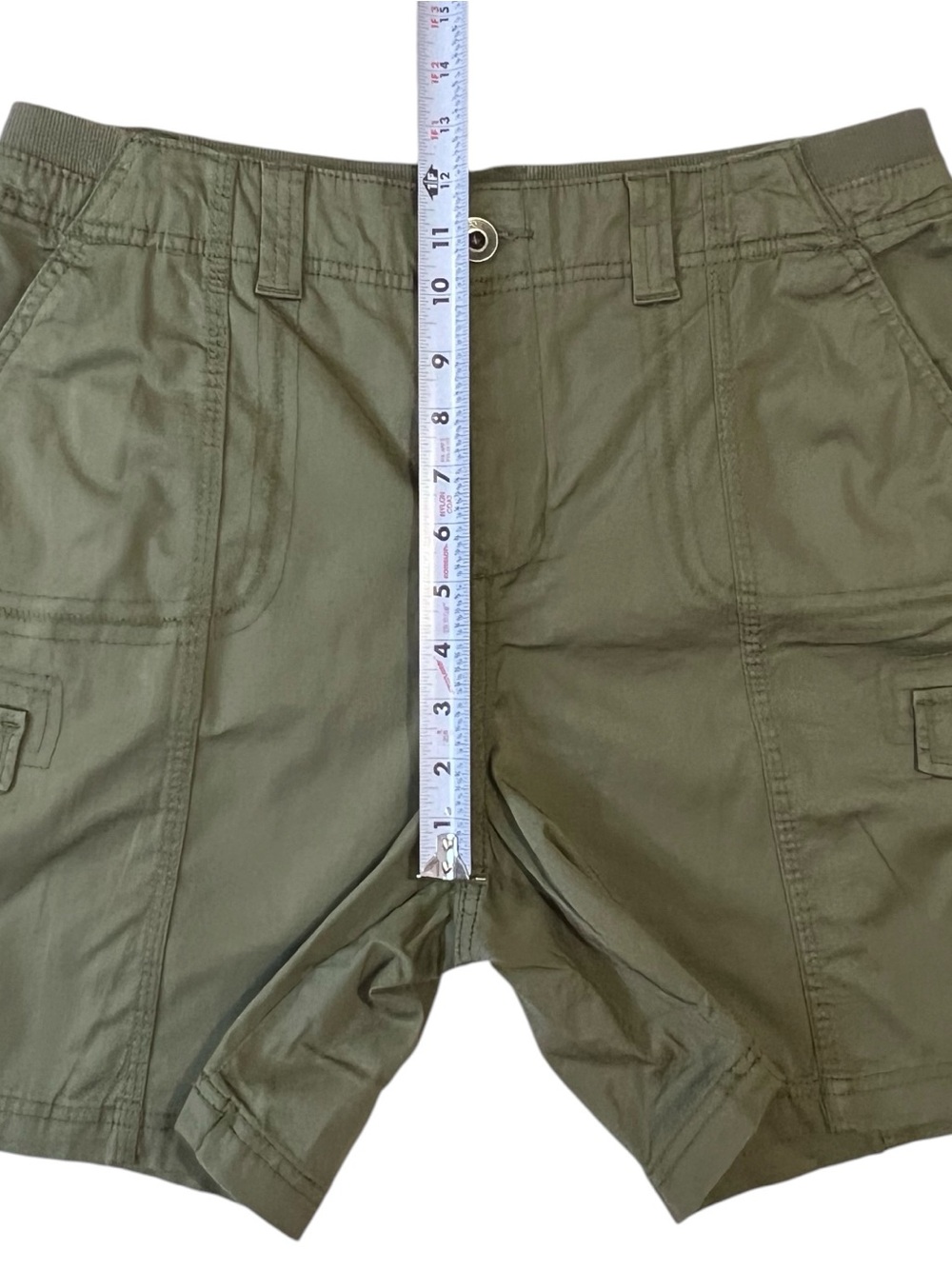 Style & Co. Women's Mid-Rise Comfort-Waist Cargo Shorts, Color Olive, Size 12 - Picture 7 of 12
